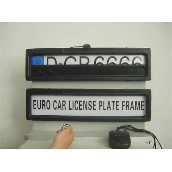 Cadres de plaque d'immatriculation stables généraux Voiture télécommandée furtive Couverture de confidentialité Cadre de plaque d'immatriculation pour garder le véhicule en sécurité adapté à Eu302Y