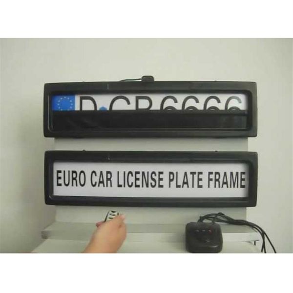 Cadres de plaque d'immatriculation stables généraux Voiture télécommandée furtive Couverture de confidentialité Cadre de plaque d'immatriculation pour garder le véhicule en sécurité adapté à Eu253y