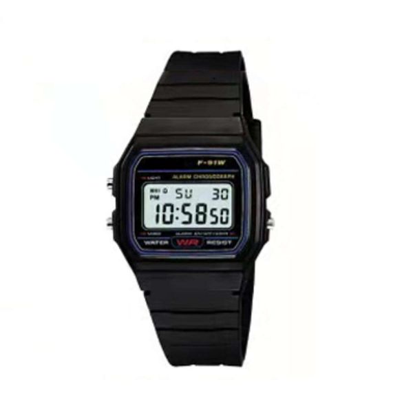 Reloj General F91W Reloj deportivo cuadrado vintage digital Alarma Movimiento japonés