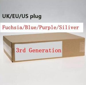 Generatie 3e geen ventilator Haardroger Professionele salon Tools Föhn Dryers Heat Super Speed ​​US/UK/EU -plug zwart/zilver