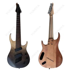 Generation Pro Handgemaakte Fanned Fret 8-snarige elektrische gitaar, met roestvrij staal, FretQuilt esdoornblad