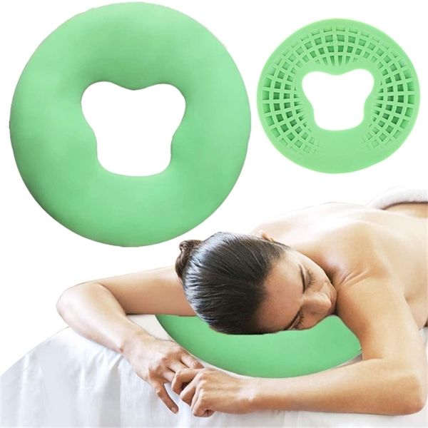 Génération Silicone Oreiller SPA Beauté Pad Oreiller De Massage Antidérapant Sans Film Salon De Massage Du Visage Relax Beauté Coussin Pad 220402