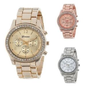 Genève Klassieke Luxe Strass Horloge Vrouwen Horloges Mode Dames Horloge Dames Horloges Klok Reloj Mujer Relogio Feminino213I