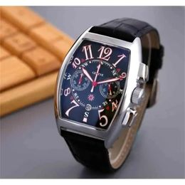GENEVA LUXURIE Cuir Band Self-Wind Mechanical Men Watch Dosshipping Day Date Squelette Men Automatic Matchs Gifts Franck Muller Exquis Black Famous Mark 9y61