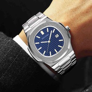 Geneva Herenmode Designer Horloge Top Luxe Roestvrij Staal Merk Datum Speciale Prijs