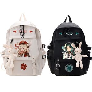 Genshin Impact Anime Cosplay Studenten Schooltas Backpack Klee Cartoon Book Bag Laptop Travel Rucksack Outdoor Boys Girls Gifts 220819