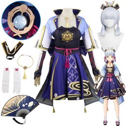 Genshin Impact Ayaka Kamisato Cosplay Kostuum Pruik Anime Game Genshin Kamisato Ayaka Cosplay Kostuums Halloween Party Kostuumsscosplay