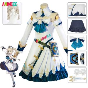 Genshin Impact Barbara Cosplay Costume perruque Anime jeu robes de princesse Lolita femme de chambre Halloween vêtements pour femmes filles cosplay