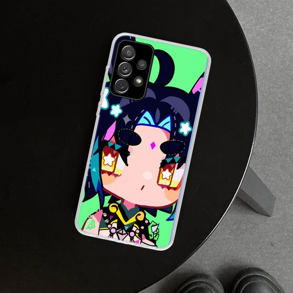 Genshin Impact Couverture de cas de téléphone mignon pour Samsung Galaxy A51 A71 A50 A70 A40 A30S A20E A10 A41 A31 A21S A11 A01 A6 A7 A8 A9