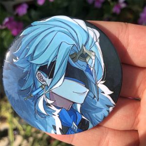 Genshin Impact Fatui II Dottore The Doctor Keychain Anime Game Accessories Backpack Pendant Prop Badge