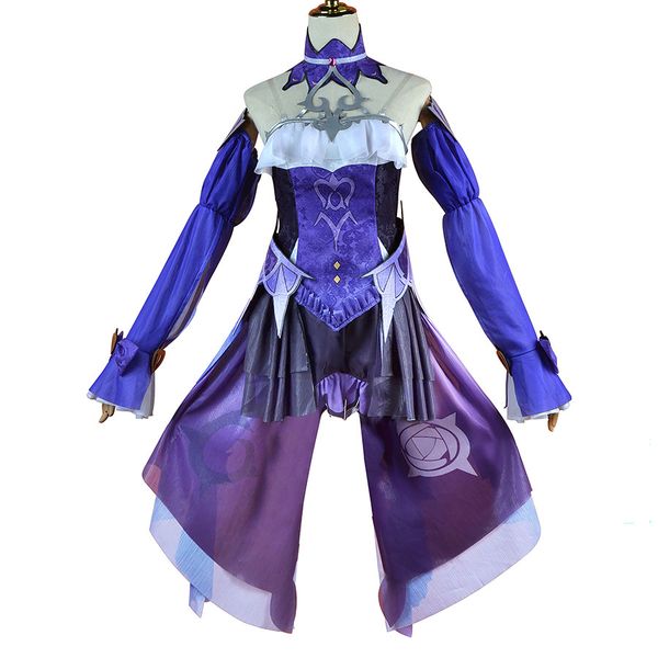 Genshin Impact Fischl von Luftschloss Narfidort Cosplay Costume tenues robe Halloween carnaval femmes fille uniformes perruque