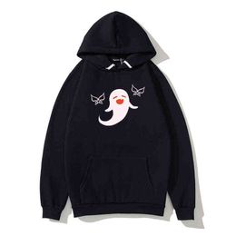 Genshin Impact Hu Tao Cape Hoodie Femmes Hommes Kawaii Cartoon Manga Esthétique Jeu Streatwear Pull Harajuku Casual Hi Hop 211108