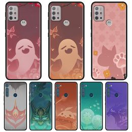 Icône Genshin Impact pour MOTOROLA One Fusion étui pour Moto G10 G9 G8 Plus Play Power One G20 G30 G40 G50 G60 Edge 20 coque de téléphone