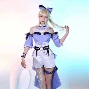 Genshin Impact Jean Maillot De Bain Sea Breeze Dream Cos Jupe Jeu Complet Été Femme Anime Chevalier Chef Cosplay Costume Jeu De Rôle J220720