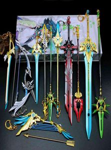 Genshin Impact Sword Keychains Genshin Cosplay S Skyward Blade Key Rings Gifts Collections5330278