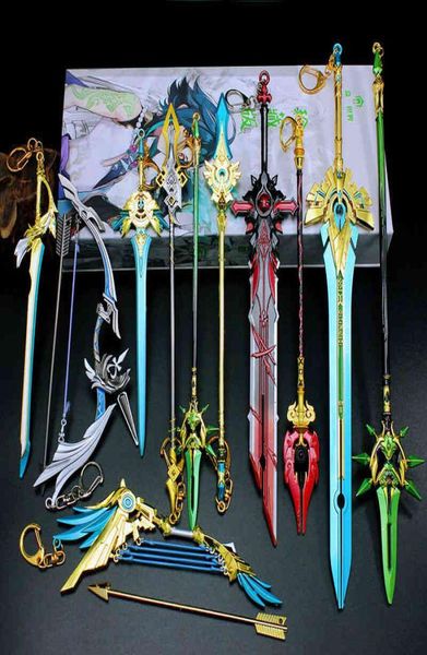 Genshin Impact épée porte-clés Genshin Cosplay s Skyward lame porte-clés cadeaux Collections7865250