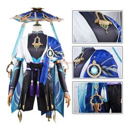 Genshin Impact Wanderer Cosplay Kostuum Pruik Scaramouche Cosplay Kostuum Genshin Impact Kostuum Pruik Volledige Set Zonder Capcosplay