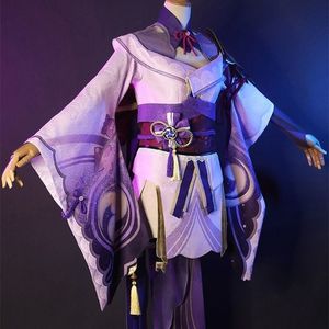 Genshin Impact Costume de sorcière Raiden Shogun Cosplay taille XS-4XL