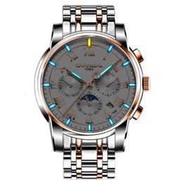 Montre-bracelet automatique à remontage automatique pour hommes, véritable montre-bracelet de carnaval, veilleuse auto-lumineuse 8799G, montre Tritium 242S