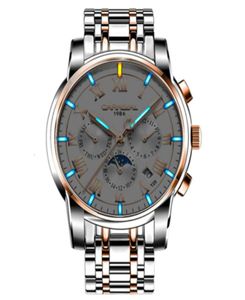 Gentleman Automatische Zelfwind Pols Wacht echt carnaval polshorloge selflumineuze nachtlicht 8799G Men039S Tritium Watch5539260