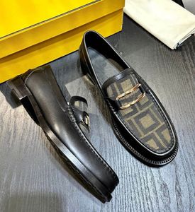 Gentleman O'lock Mocassins Chaussures Robe de Soirée Baskets Hommes Tissu Cuir Mocassins Slip-on Confort Affaires Parfait Oxford Marche Eu38-45 Boîte d'origine