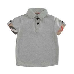 Camisetas de estilo caballero para niños, polos de verano para niños, camiseta de manga corta con cuello vuelto, camisetas informales para niños
