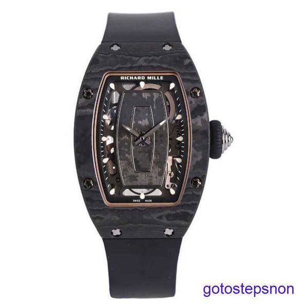 Gentlemen's RM Wrist Watch Series RM07-01 Carbon Fiber Titanium Metal Fashion Women's Watch