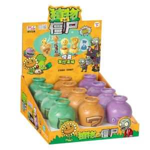 Véritable 12 plantes de style vs zombies 2 Jar surprise Jar Set Toys Peashooter Sunflower Pharaoh Zombie Game Figure Doll Model Toys