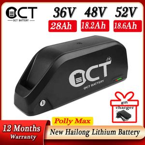 Echte 18650 Samsung Electric Bicycle Battery 48V Hailong Polly DP-9 36V 52V Lithium Ebiker Batterij 25W-1000W Motor