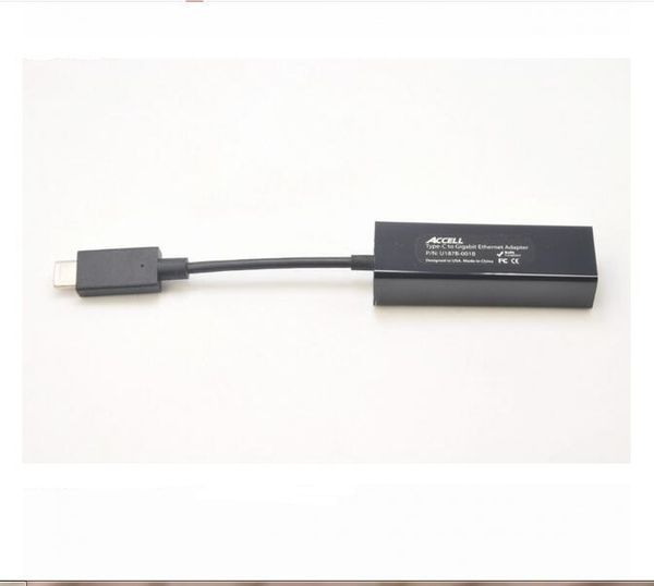 Véritable adaptateur ACCELL USB-C vers Gigabit Ethernet U187B-001B USB-C 1000M Gigabit Ethernet adaptateur réseau