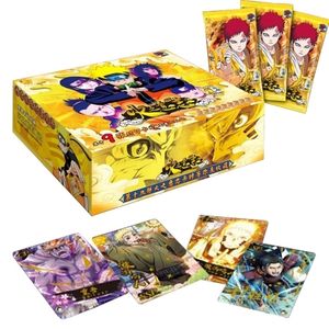 Echte anime -figuren kaarten uzumaki verzamelbare bronzen spervuur ​​flash -kaart tafel speelgoed geschenken voor kinderen 220808