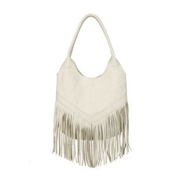 Designer Tas Echte Koe Fringe Hobo Tas Vrouwen Zacht Nappaleer Vrouwelijke Schouder OLN Tassen Kwastje Casual Hoge Kwaliteit Dame handtas