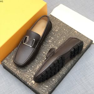 VÉRITABLE cuir de vache MENS Mocassins Mode Mocassins faits à la main CUIR LUXE DESIGNER HOMMES Appartements Bleu Slip On MEN's Boat SHOE PLUS SIZE kmjkh rh100001