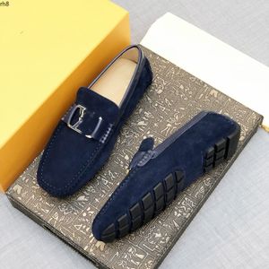 VÉRITABLE cuir de vache MENS Mocassins Mode Mocassins faits à la main CUIR LUXE DESIGNER HOMMES Appartements Bleu Slip On MEN's Boat SHOE PLUS SIZE kmjkh rh800002