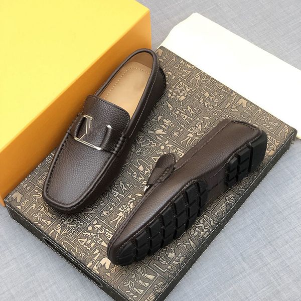 VÉRITABLE cuir de vache MENS Mocassins Mode Mocassins faits à la main CUIR LUXE DESIGNER HOMMES Appartements Bleu Slip On HOMME Bateau CHAUSSURE PLUS TAILLE mkjkmjk000001