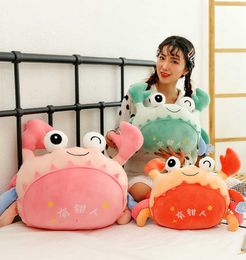 Véritable crabe poupée en peluche jouet cariant velu