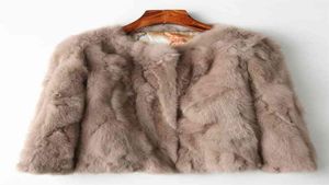 Veste de fourrure de pelt complète authentique Femmes 039