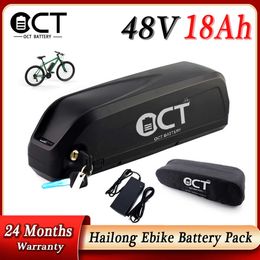 Echte Hailong 48V 20Ah Ebike Battery 52V 19.5Ah 36V 28AH Samsung Cellen Elektrische fiets Lithium Batterij Pack