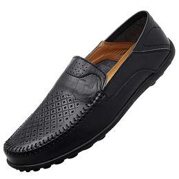 VOIR VOIR MEN'S MEN'S FIN GO Cuir Casual One Step Kick Lefu Breatch Driving Shoes Fashion Slippers 119 476