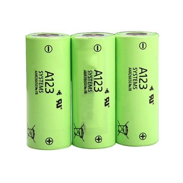 Véritable batterie cylindrique LiFePO4 26650 A123 ANR26650M1B 3.3V 2500mAh rechargeable à haute consommation 26650 pour véhicule électrique/démarreur de saut