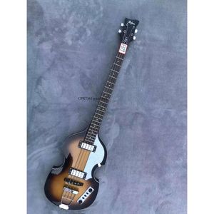 Echte Hofner HI S ERIES B bassnaren Gitaar Flame Tiger Maple Back Hardwares op voorraad F