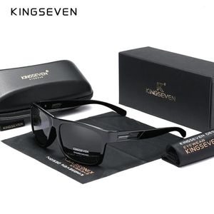 Véritable design de marque Kingseven Lunettes pour hommes polarisés Lunettes de soleil Femmes UV Lens Fashion Eyewear 240323