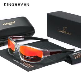Genuino kingseven Nuevo 2024 Design Sports Men's Polarizados Gafas de sol Polarizaciones Mujeres Fashion Fashion Eyewear Oculos de Sol