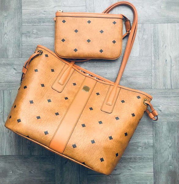 Sac à bandoulière en cuir véritable 2 pièces pour femmes et hommes, pochette classique, sac à main de week-end, grand fourre-tout de luxe de styliste, sacs de voyage unis HDMBAGS2024