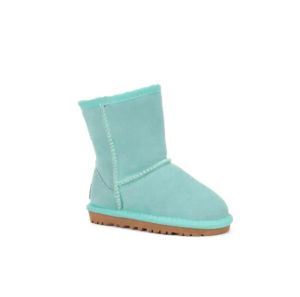 Cuir véritable Aus U5281 Kid garçons filles enfants bébé bottes de neige doux confortable en peau de mouton en peluche bottes chaudes beaux cadeaux d'anniversaire de noël