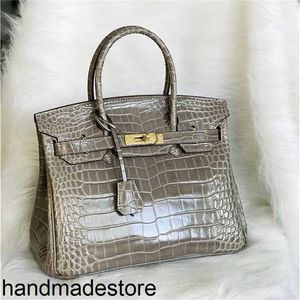 Véritable en cuir BK Platinum Tote Sac créateur Crocodile Cowhe Cow's Quality Fashion Handheldo