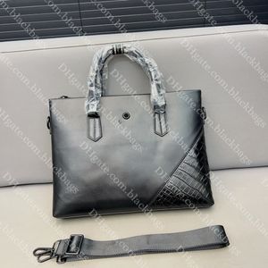 Véritable mallette en cuir concepteur hommes pochette d'ordinateur classique noir sac d'ordinateur de haute qualité hommes bandoulière sac à main en gros