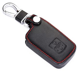 Genuine Leather Car Key Case For Toyota Avalon Auris Camry RAV4 Yaris Verso 2012-2018 Keyless Remote Fob Protector Cover Bag249O