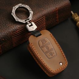 Housse de clé de voiture en cuir véritable, pour SsangYong Kyron 2 Sanka Actyon Korando Tivoli, porte-clés, coque, étui porte-clés