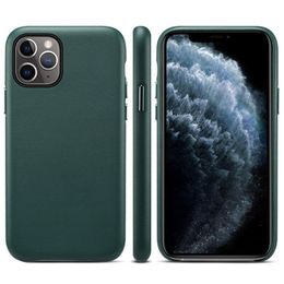 Lederen gevallen voor iPhone 12 PRO MAX 11 XS MAX SE telefoonhoesje voor iPhone XR x 8 plus 7 Luxe originele koeienhuid cover